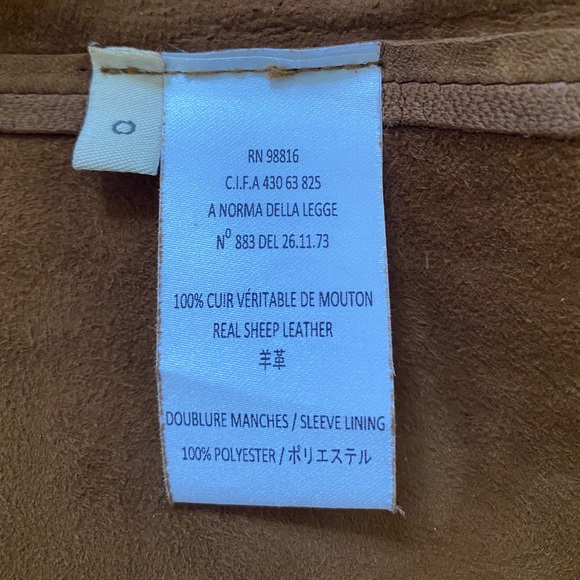 [SELL or TRADE] NWOT Cotélac Leather Fringe Coat size XS - Picture 5 of 6